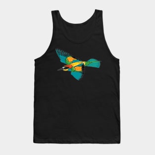 Nice Artwork showing an European Bee-Eater in Flight III Tank Top